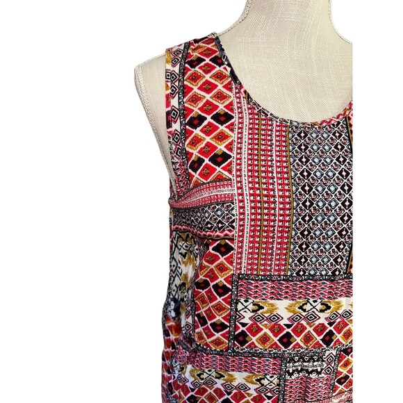 Sophie Rue Womens M Sun Dress Side Slits Round Neck Sleeveless Pockets Pullover - Picture 3 of 9